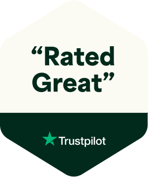 Rated great with TrustPilot